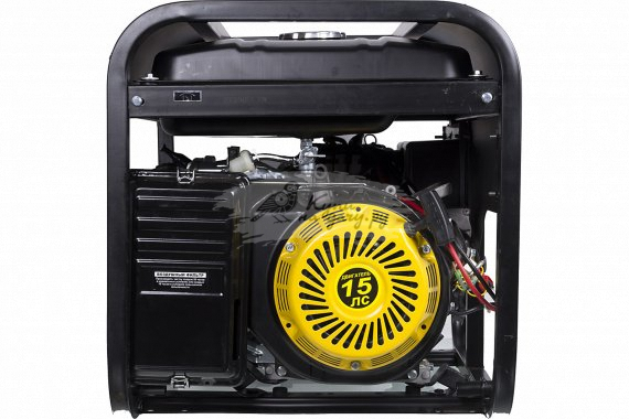 Бензиновый генератор Huter DY6500LXW с функцией сварки и колёсами - фото №4